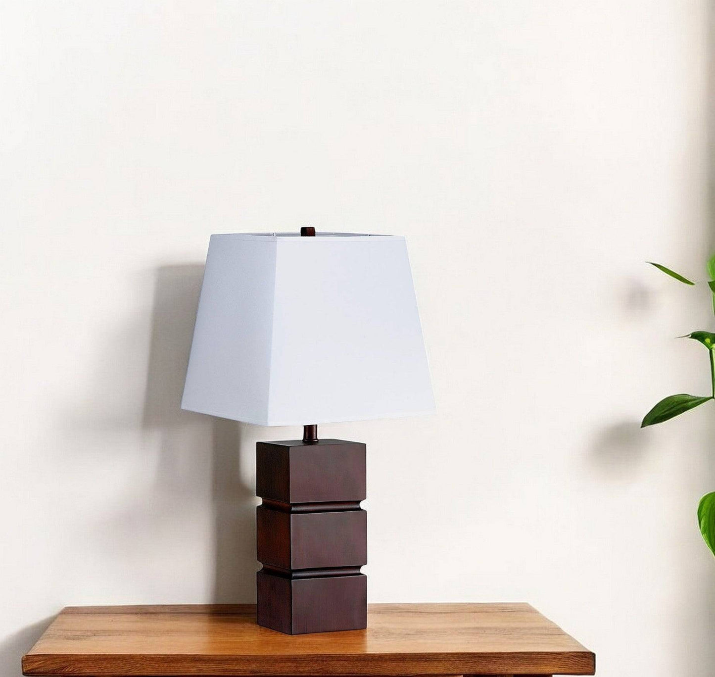 ElmGlow 27" Brown Table Lamp