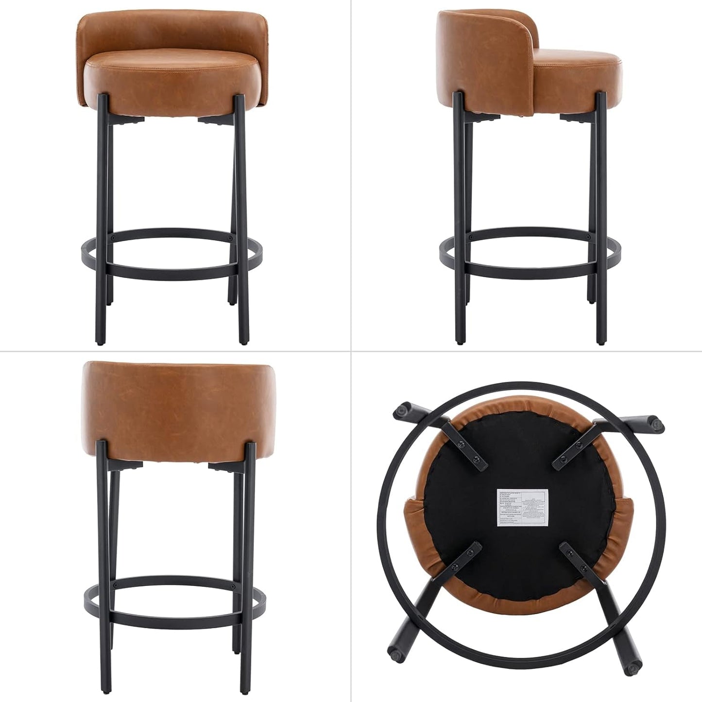 OrbitSeat 26" Round Counter Stools – Set of 2