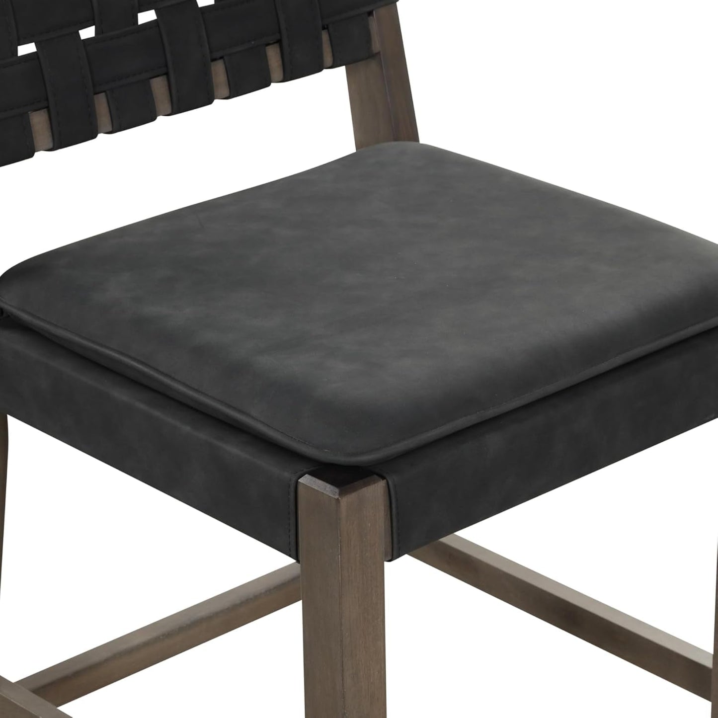 Cohen 26" Mid-Century Leather Bar Stool with Footrest