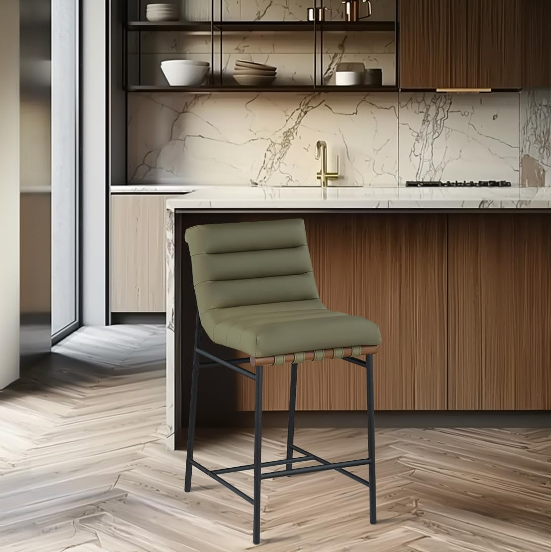 Verde 26" Vegan Leather Counter Stool