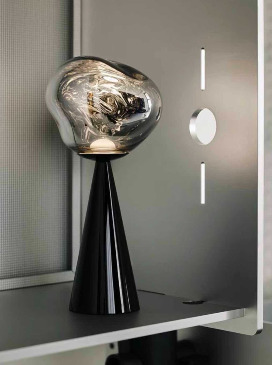 LumoDrop Dimmable Portable Modern Table Lamp – Sculptural Glow, Rechargeable Convenience