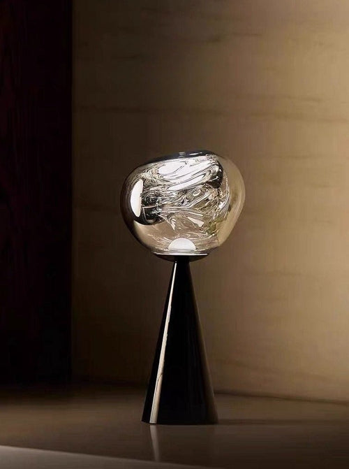 LumoDrop Dimmable Portable Modern Table Lamp – Sculptural Glow, Rechargeable Convenience