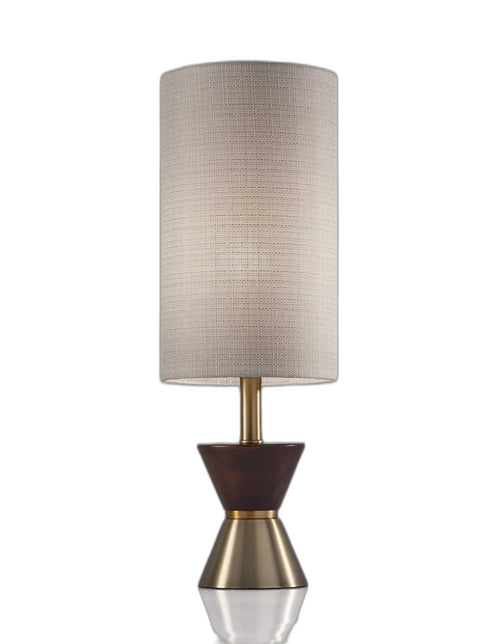 FormaLite 23" Brass & Walnut Diabolo Table Lantern