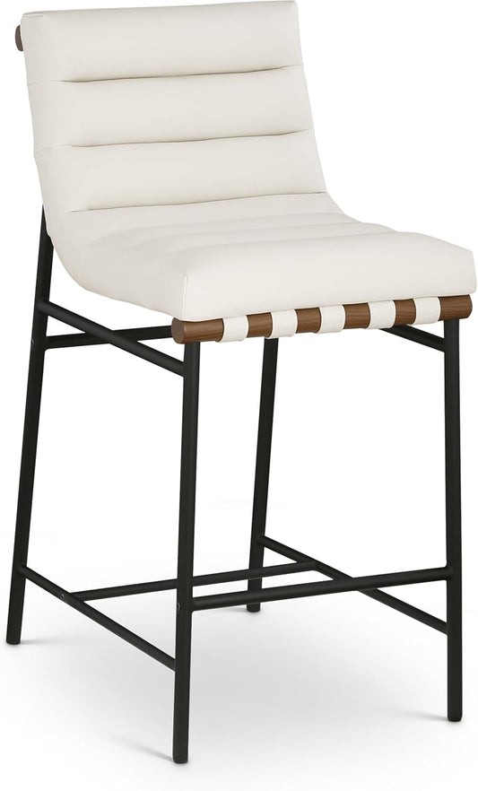 813Cream-C Burke Collection Modern | Contemporary Counter Stool with